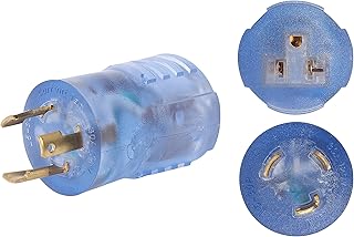 ONETAK NEMA L5-30P to 5-15R 5-20R Compact 120V 30 Amp Twist Lock 3 Prong Male Plug to 120V 20 Amp 3 Prong Female Receptacle Generator Welder Dryer EV Charger Power Cord Adapter Connector