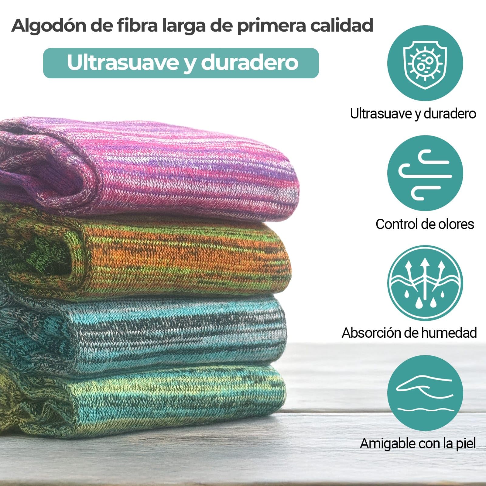 Calcetines 5 Dedos Hombre 4 Pares 39–45 – Calcetines con Dedos Separados de Algodón Transpirables, Antideslizantes, Antiampollas y de Secado Rápido para Running, Gimnasio y Uso Diario