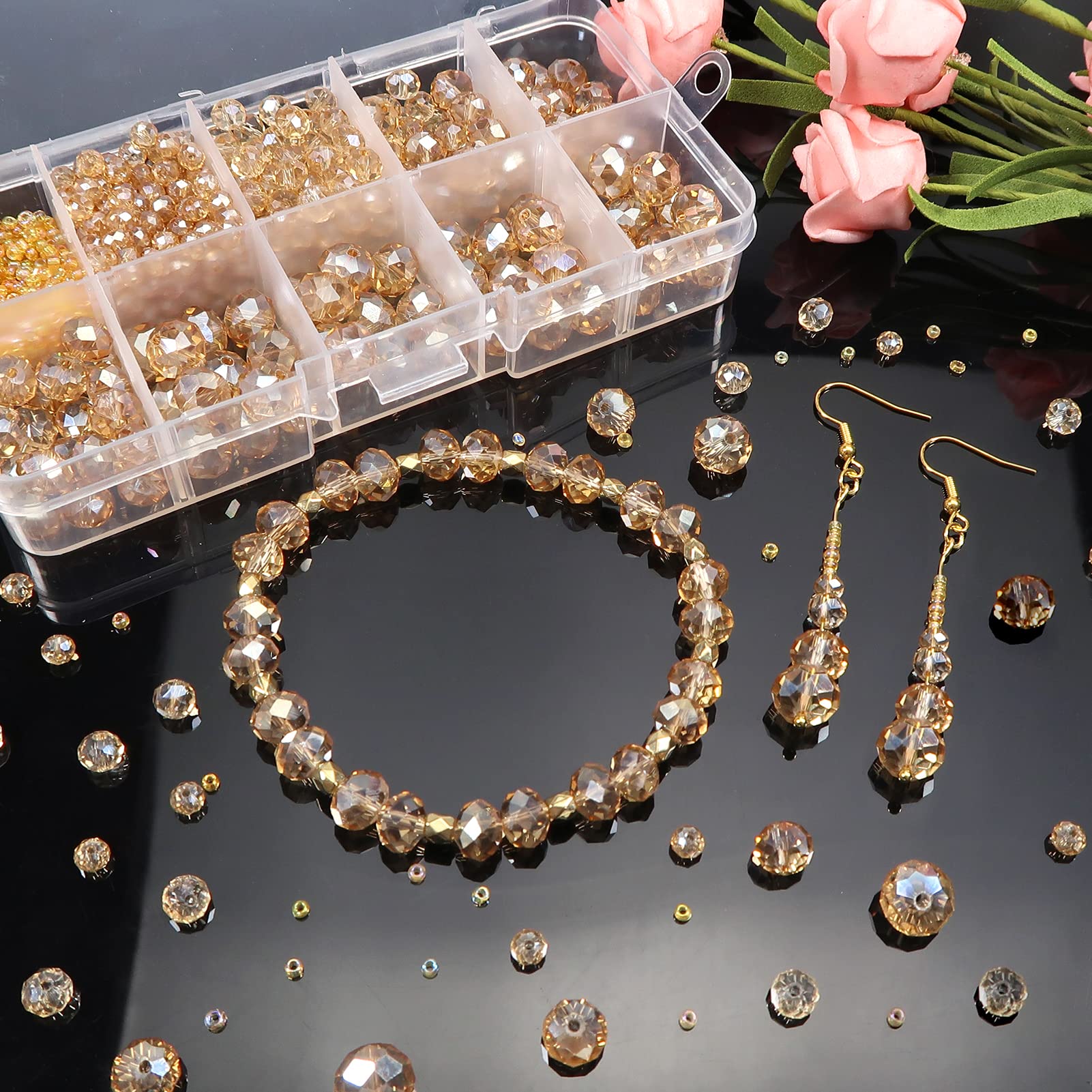 10 Pezzi Perline Di Cristallo Sfaccettate Ovali 12x9mm - Foto 12