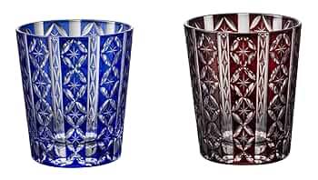 売約済み　TK-394-395 切子玉響オールドペア　トーフク 売約済み TK-394-395 切子玉響オールドペア トーフク 売約済み