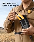 VEEKTOMX 30W Super Fast Charging Small Portable Charger Built in Cables USB C Power Bank 10000mAh Compact Battery Pack Power Bank Compatible with iPhone Samsung MacBook Steam Deck Android, etc