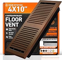 Vista 15 de Cubiertas de ventilación de piso 4X10 Registro de piso con cubierta de malla, trampa, calor y aire, ventilación de piso de metal transitable