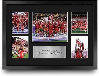 HWC Trading Liverpool 24-25 Premier League Season Winners Printed Memorabilia Signed Autograph Photograph Display for Foot...