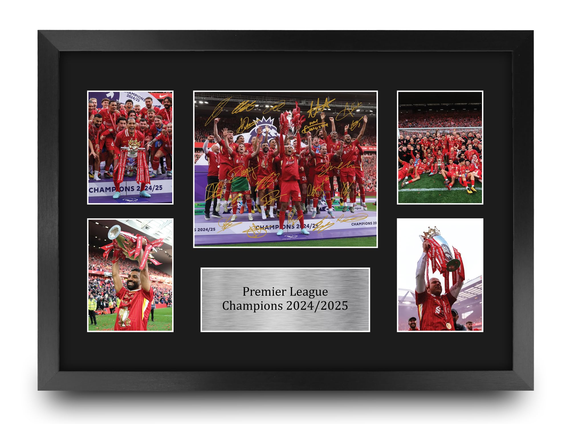 HWC Trading Liverpool 24-25 Premier League Season Winners Printed Memorabilia Signed Autograph Photograph Display for Soccer Fans and Supporters - 16