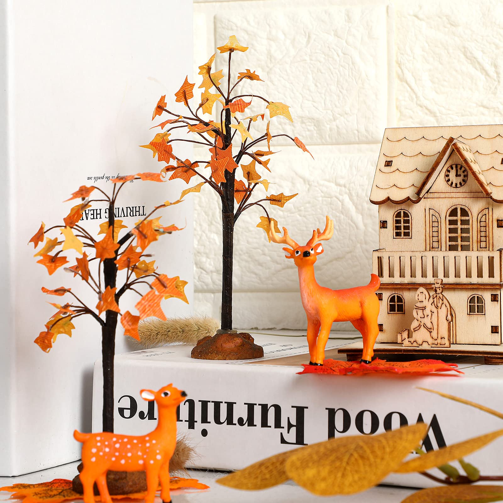 Arbres Miniatures Artificiels Pour Diorama – Fil De Fer Et PVC, Hauteur ~12 Cm, Modulables, Pour Maquettes Et Décors