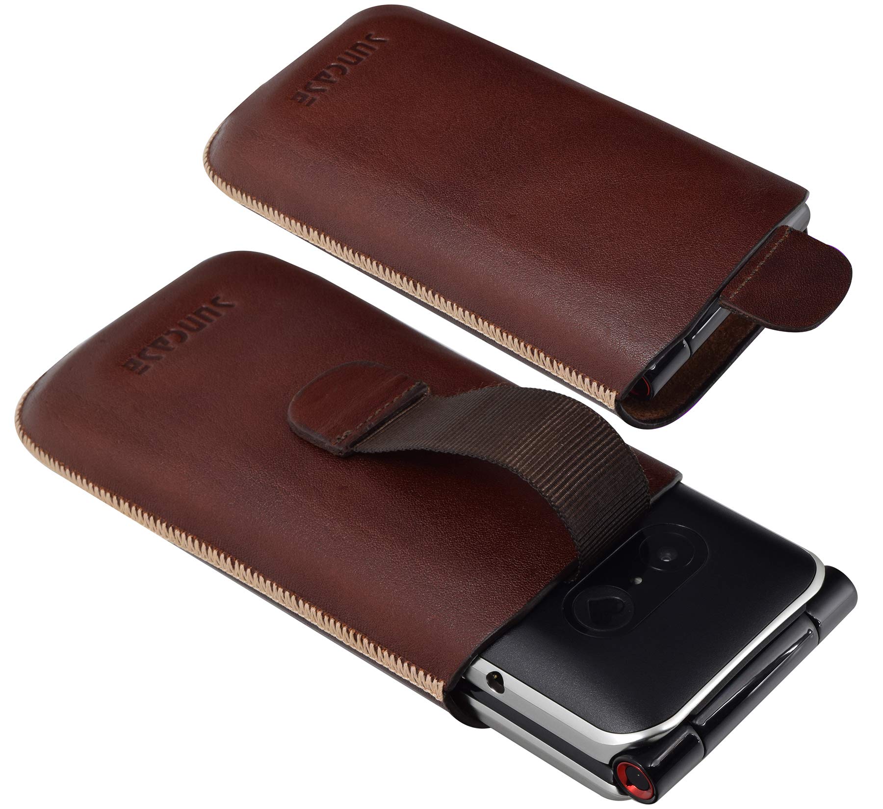 Suncase Custodia IN Vera Pelle Bianco + Silicone per Samsung Galaxy A56
