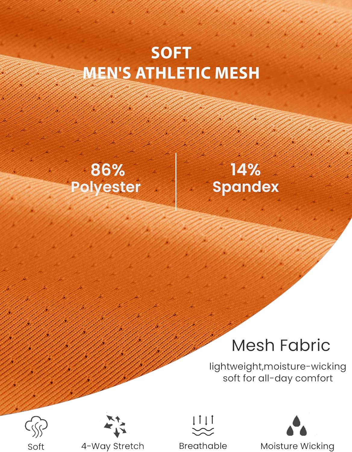 MAGCOMSEN Men's Dry Fit Shirts Mesh Short Sleeve Athletic Lightweight Workout Performance Hiking Shirt - Image 5