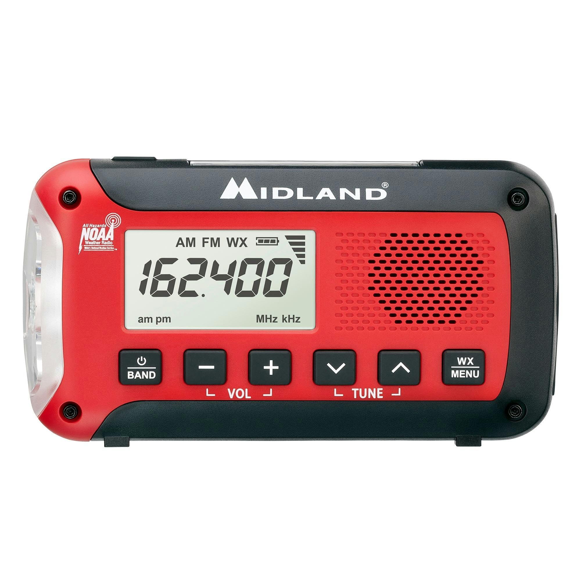 ポータブルプレーヤー E-READY Emergency Compact Crank Radio Midland ER210 E+READY Compact Emergency Crank Radio – MIDLAND