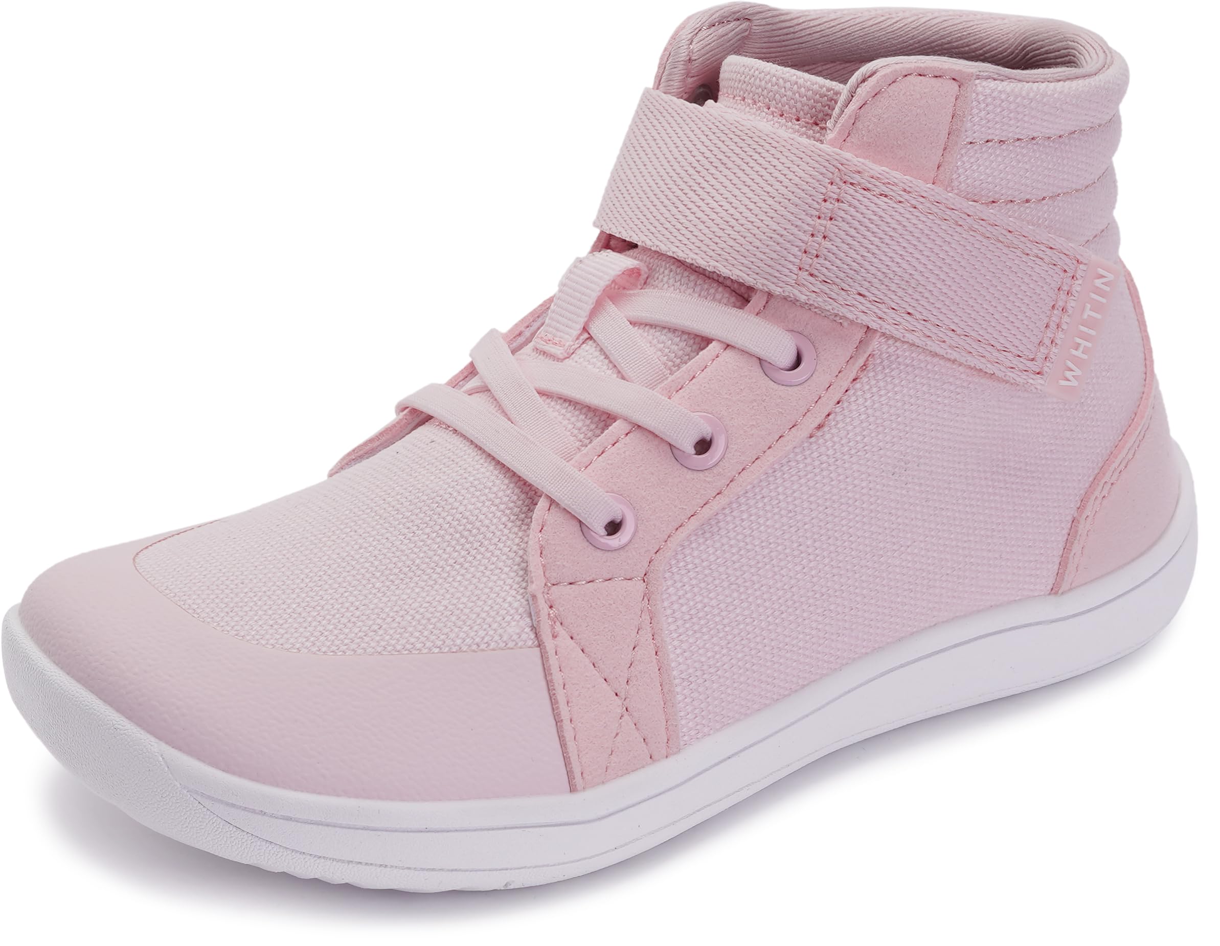 WHITIN Little/Big Kid Wide High Top Barefoot Shoes | Street-Style Minimalist Sneakers for Boys/Girls | Natural & Healthy Fit