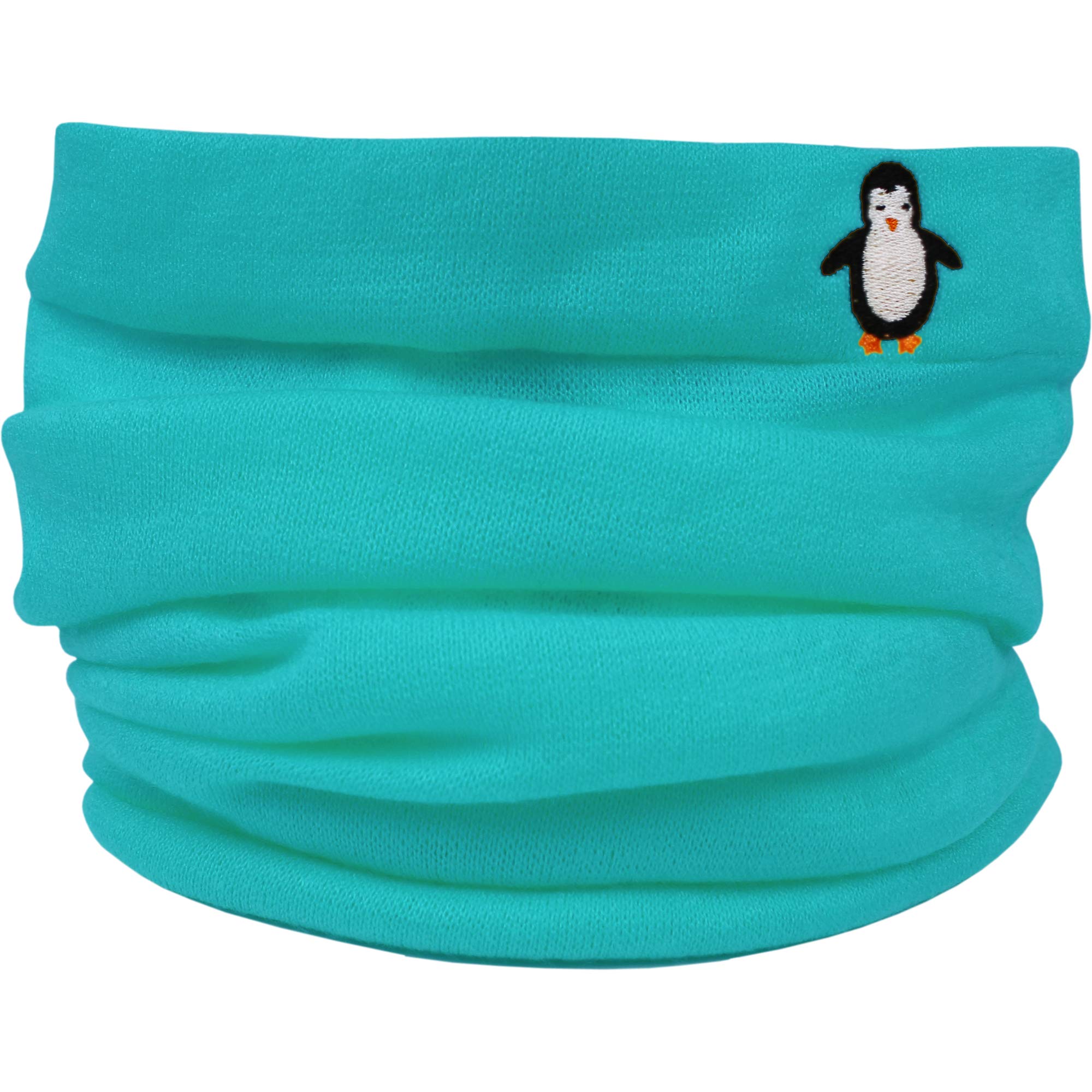 Teddyts Women's Turquoise Super Soft Fine Knit Penguin Snood Scarf (Turquoise)