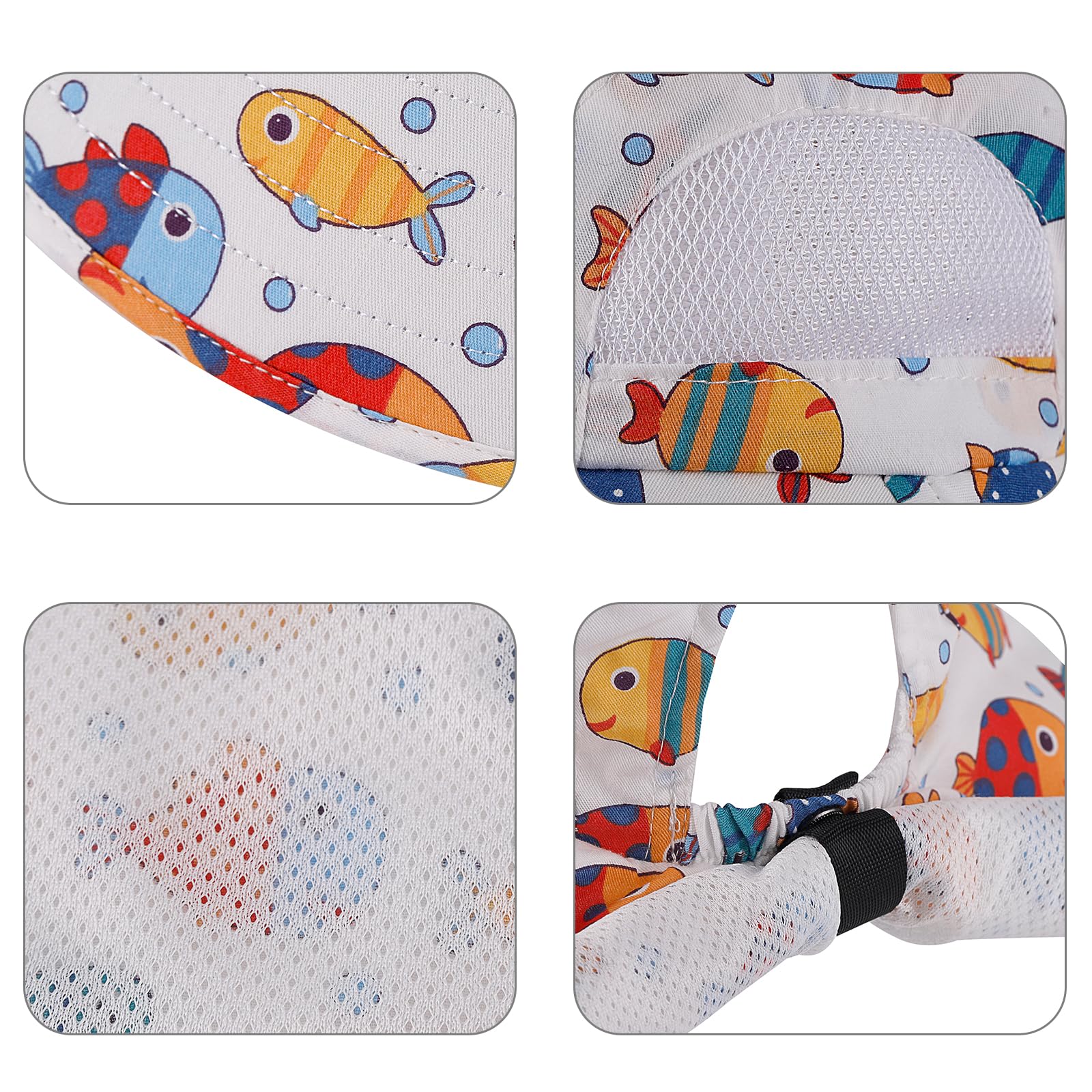 MK MATT KEELY Cappello da Sole Bambini con Visiera Estivo Protezione Nuca Cappellino con Tesa Larga per 2 a 8 Anni Ragazzi Ragazze