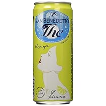 San Benedetto, Thè Freddo al Limone, Confezione da 24 Lattine da 330 ml, Bevanda Dissetante Analcolica, Gusto Fruttato, in Lattina, Senza Conservanti e Coloranti