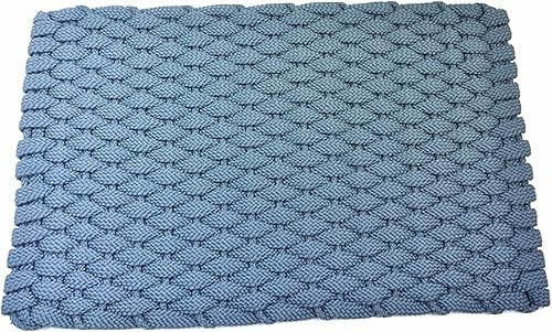 Miniatura 8 de Rockport Rope Doormats 2034382P - Felpudos prémium para interiores y exteriores, 20 x 34 pulgadas, negro con inserto gris