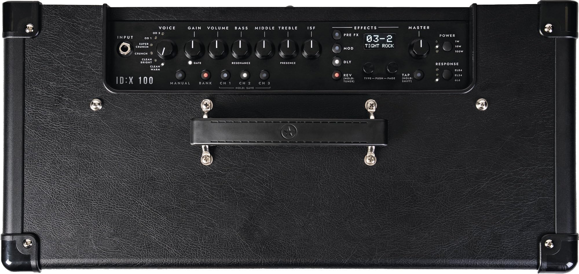 Blackstar ID:X 100 100W Gitarren-Combo-Verstärker mit integrierten Effekten, Amp-Modelling, USB-C- und XLR-Ausgang für Bühne, Studio und Übung