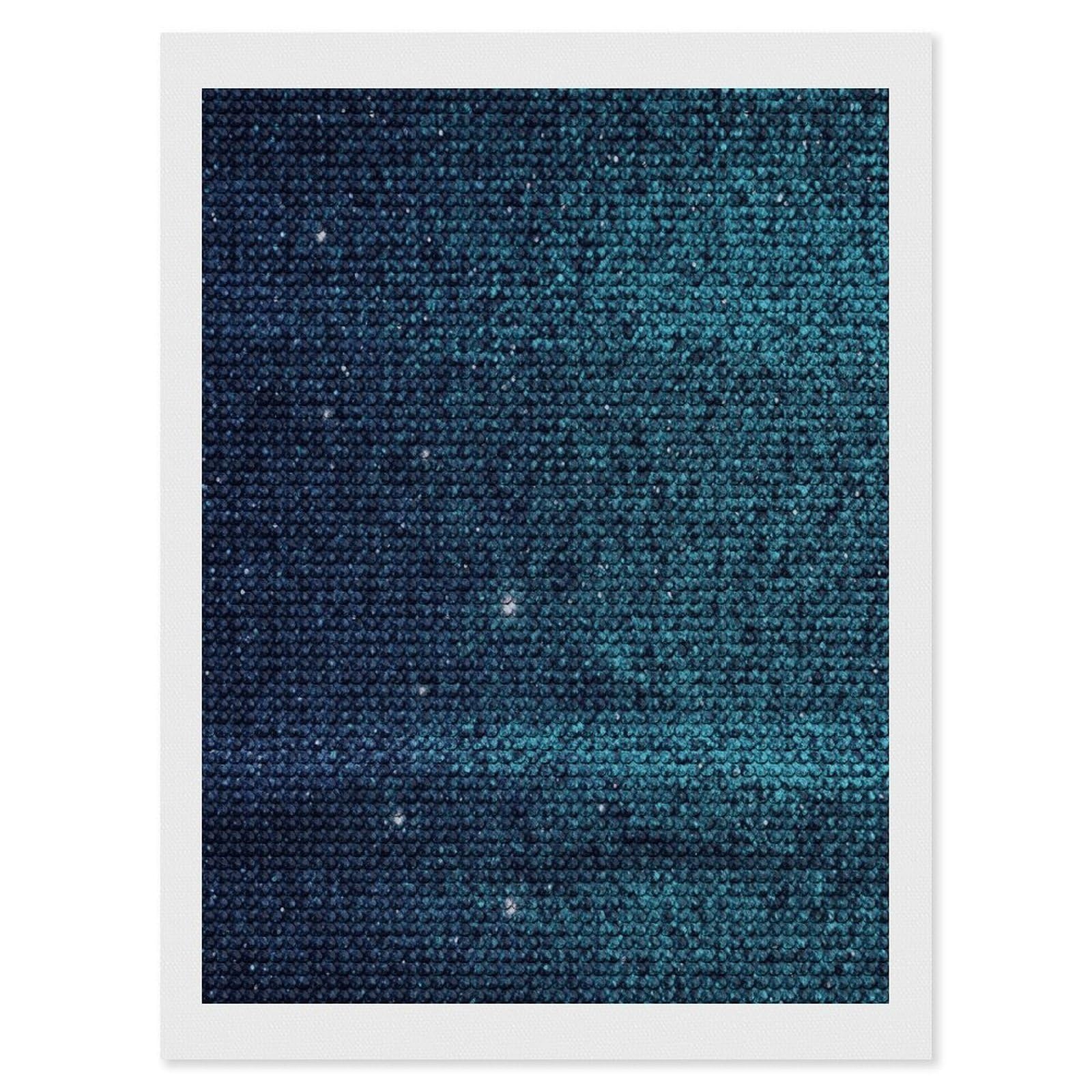 LDGSUPH Teal Glitter Diamond Painting Kits for Adults Paint with Diamond Pictures Art DIY Full Drill Diamond Dots Painting Personalized Diamond Photo for Home Wall Decor Gift 12"x16"