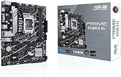 ASUS Placa-mãe PRIME B760M-K D4 Intel B760 LGA 1700 Micro-ATX (DDR4, PCIe 4.0, 2X PCIe 4.0 M.2, Realtek 2.5Gb Ethernet, VGA, HDMI, SATA 6Gbps, USB 3.2 Gen 1, Aura Sync RGB)