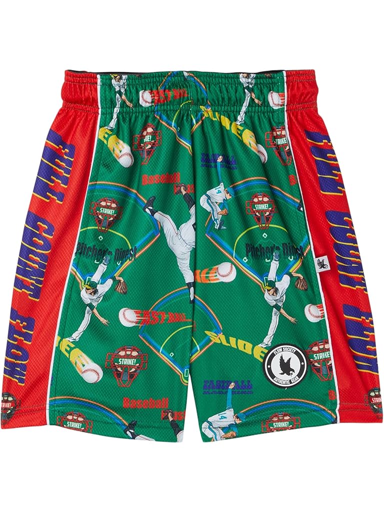 Green FLOW SOCIETY Boys Pitchers Baseball Shorts (Little Kid/Big Kid)