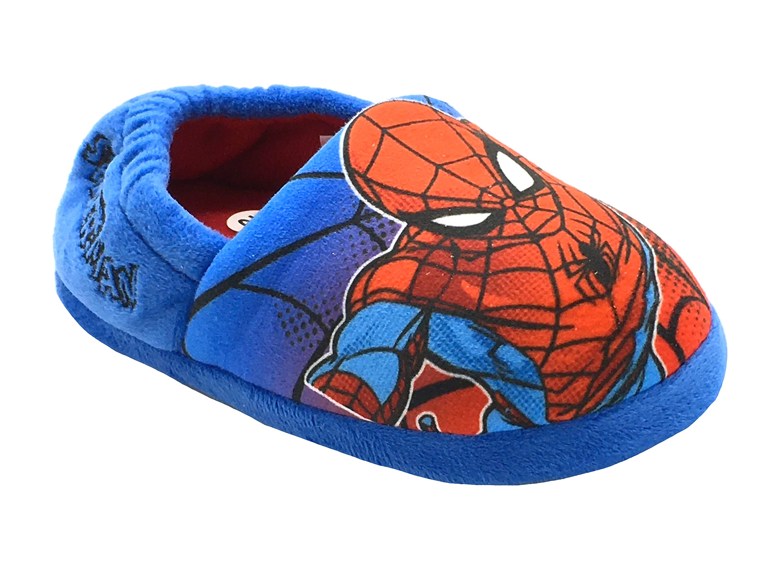 MarvelBoys Spiderman Slippers, Blue, Size 8-3