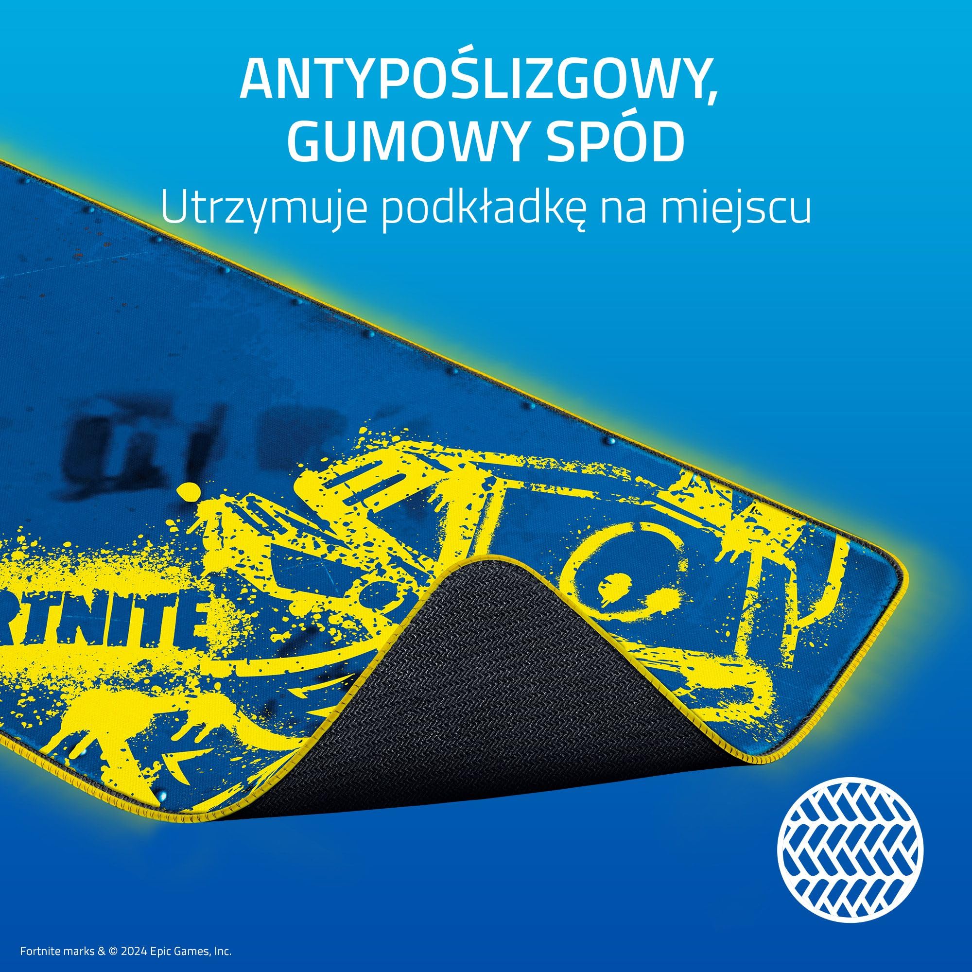 Razer Goliathus Extended Chroma - Fortnite Edition Bardzo duża, miękka podkładka pod mysz do gier z podświetleniem RGB (uchwyt na kabel, zoptymalizowana dla wszystkich myszy) XXL | Fortnite