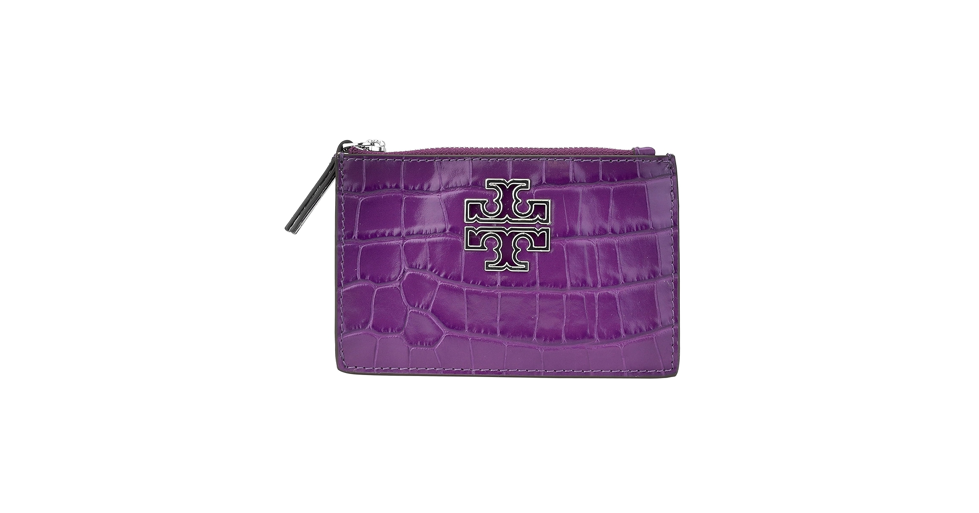 未使用 TORY BURCH トリーバーチ ケース パープル レザー Amazon | [トリーバーチ] カードケース 141067 506 EMBOSSED ZIP