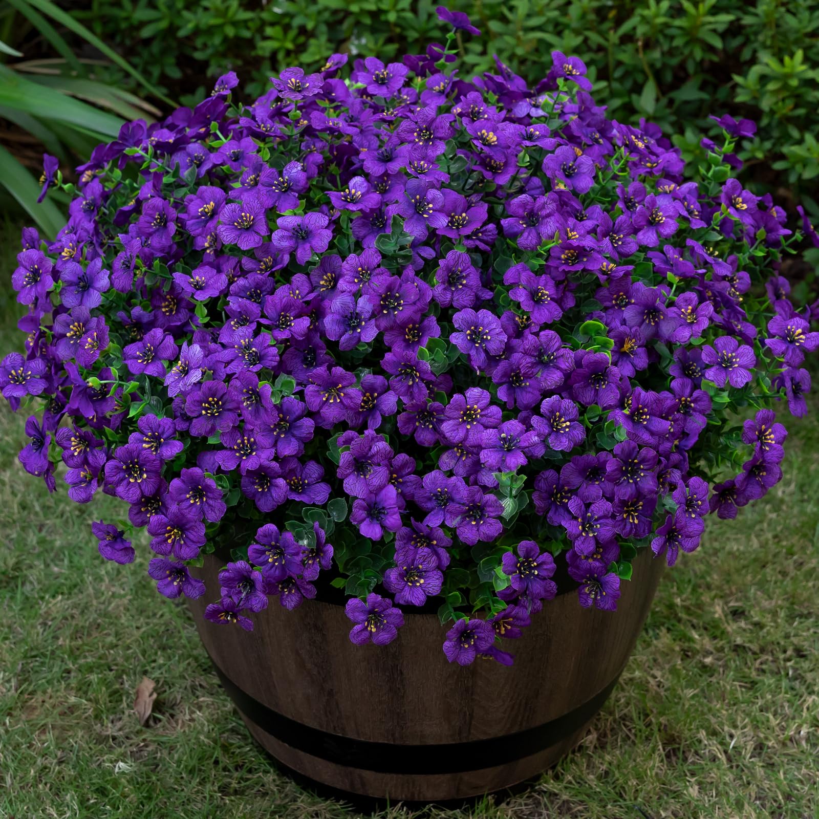 Lnoicy Purple Artificial Eucalyptus