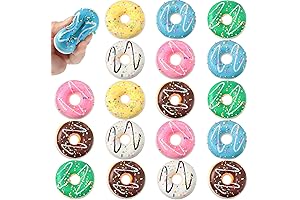 20-Pack Rainbow Slime Smash Donut Stress Balls