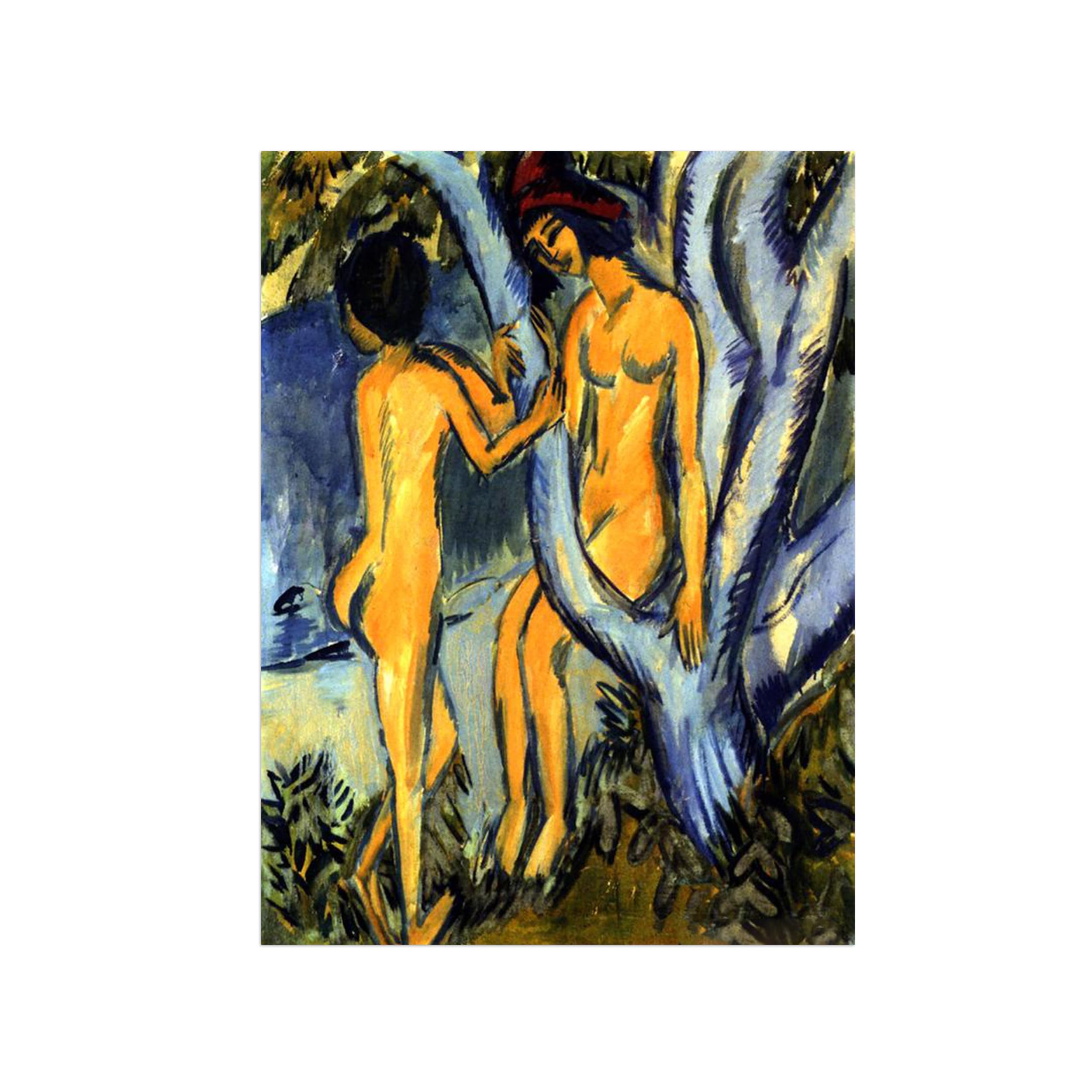 SDYSKKUG Famous Wall Art. Canvas Prints. Woman by Tree.90x70cm Unframed