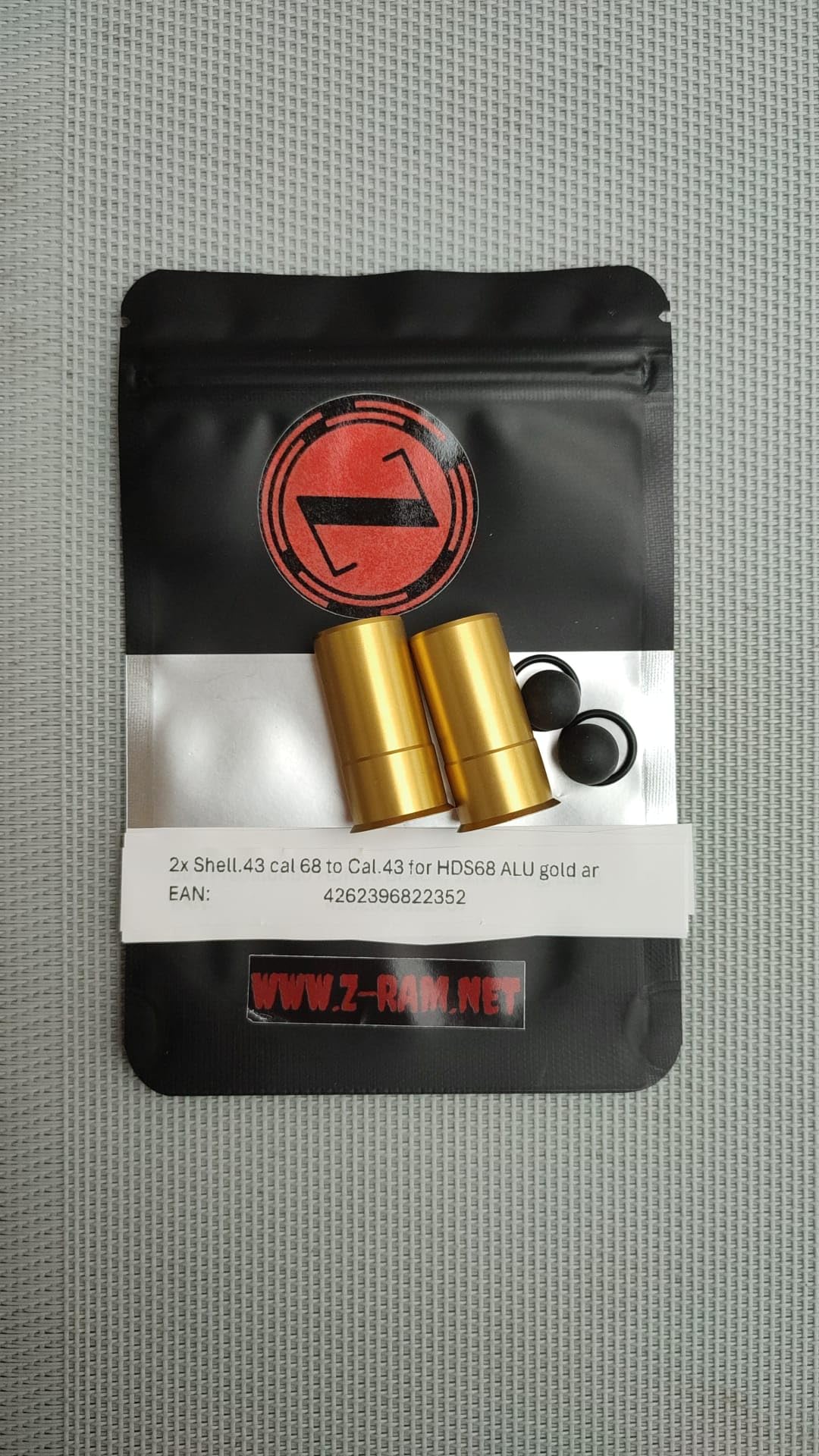 Z-RAM 2 carcasas de aluminio anodizado dorado de 43 a 43 de calibre 43 para HDS68