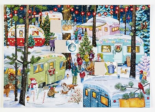 Miniatura 4 de Calendario de Adviento de camping para Navidad (cuenta regresiva para Navidad) con imágenes navideñas de Vermont Christmas Company
