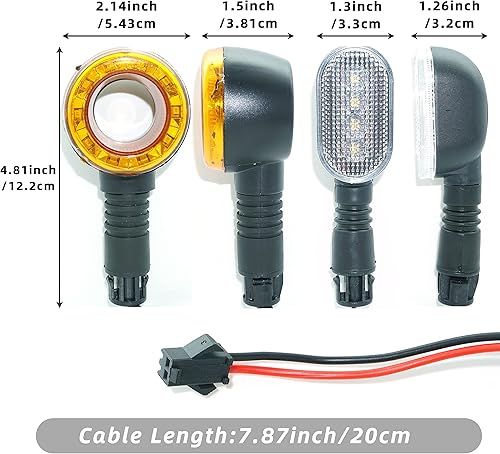 Miniatura 4 de Luces LED de señal de giro para motocicleta, enchufables, CC 36 V, 48 V, 52 V, 60 V, intermitentes, luces intermitentes, bombillas de giro para