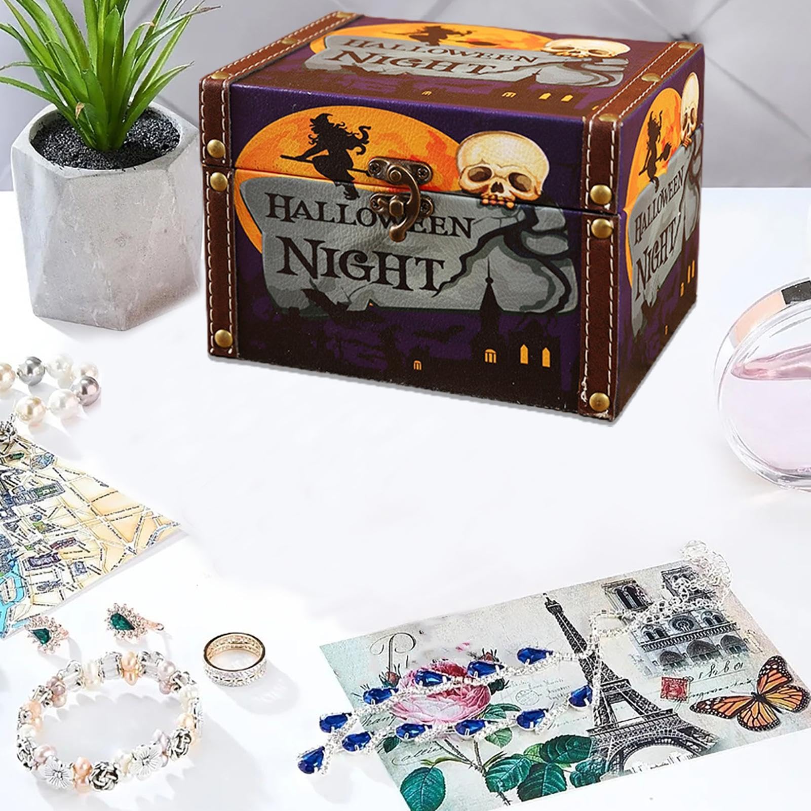 Amazon.co.jp: ハロウィン木箱、ハロウィン収納ボックス,ハロウィン