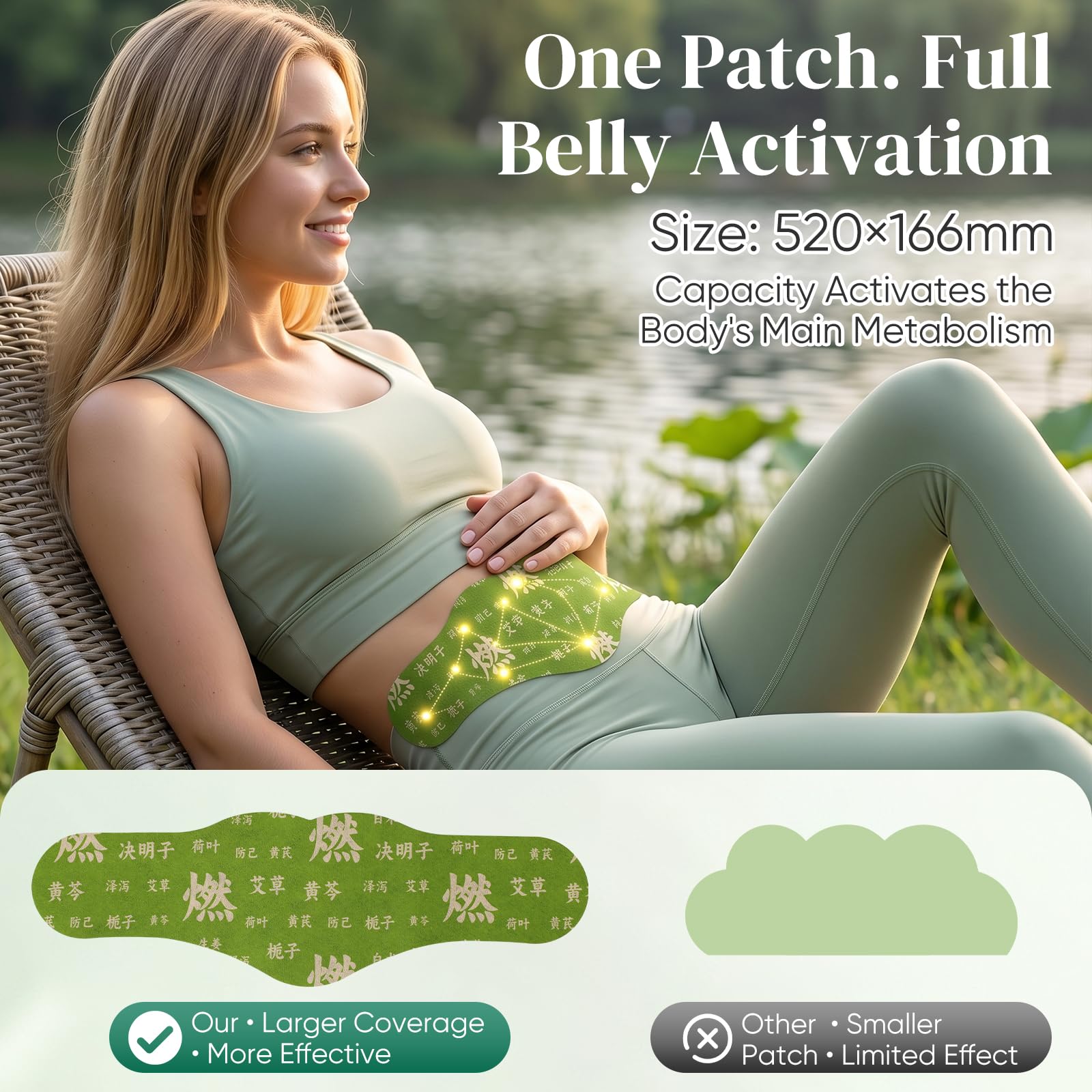 2 Box Herbal Balance Patch,Mugwort Herbal Navel Patches,Long-Lasting Abdominal Comfort,Smoother Appearance, Daily Body Care(1 Boxes 5 Piece) — Amazon image 6