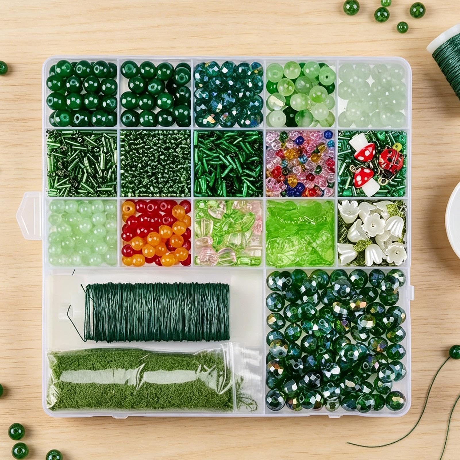 Kit di piante con perline per bambini, set artigianale fatto a mano, set di perline per piante, per principianti, adulti, donne, studenti d'arte, professionisti, casa, artigianato, laboratorio, scuola