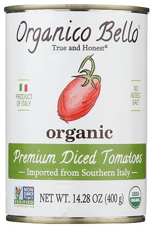 Organico Bello Organic Diced Tomatoes, 14.28 OZ