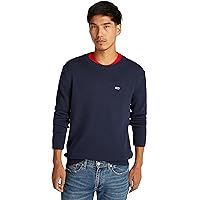 Tommy Jeans Uomo Pullover Slim Fit Crew Neck Sweater Pullover in Maglia