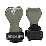 Cobra Grips PRO Weight Lifting Gloves Heavy Duty Straps Alternative Power Lifting Hooks Best for Deadlifts Adjustable Neoprene Padded Wrist Wraps Support Bodybuilding (PRO Green Rubber)