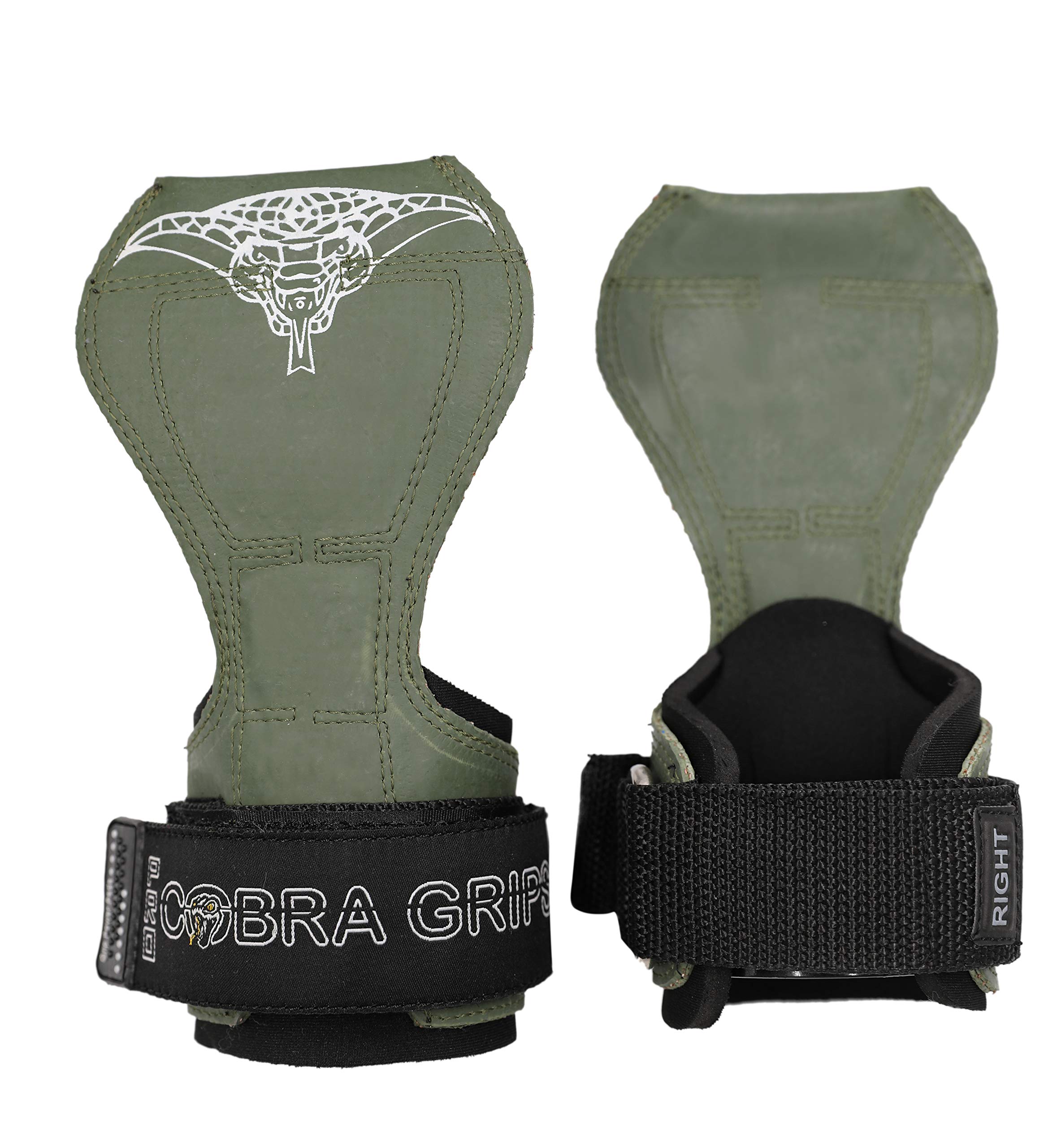 Cobra Grips Weight Lifting Gloves with Adjustable Neoprene Padded Wrist Wraps - Heavy Duty Alternative to Power Lifting Hooks for Deadlifts
