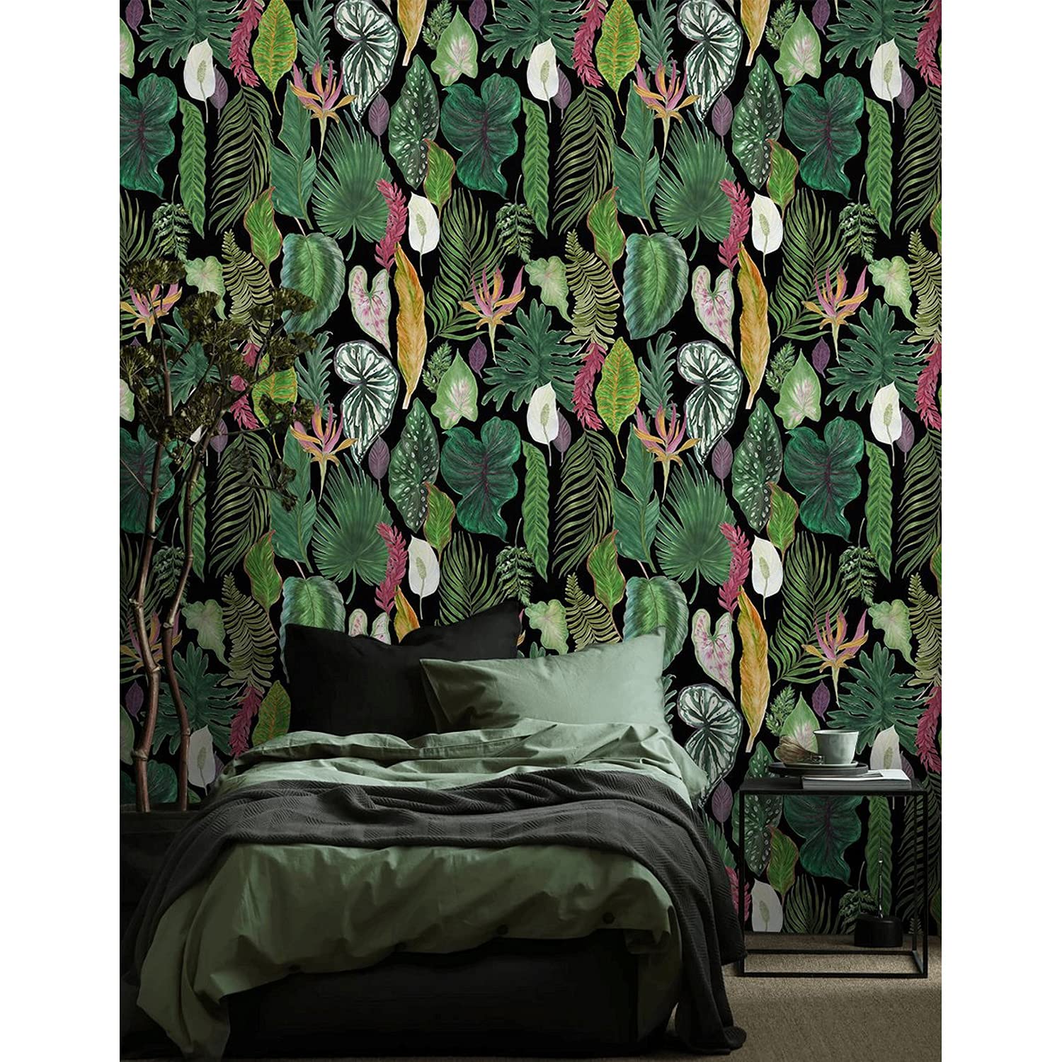 Papier peint intissé pour créer une ambiance jungle tropicale dans votre chambre