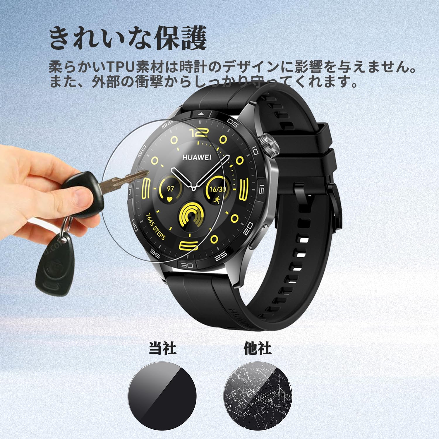 Amazon.co.jp: 【3枚セット】HUAWEI Watch GT4 46mm GHM スマート 