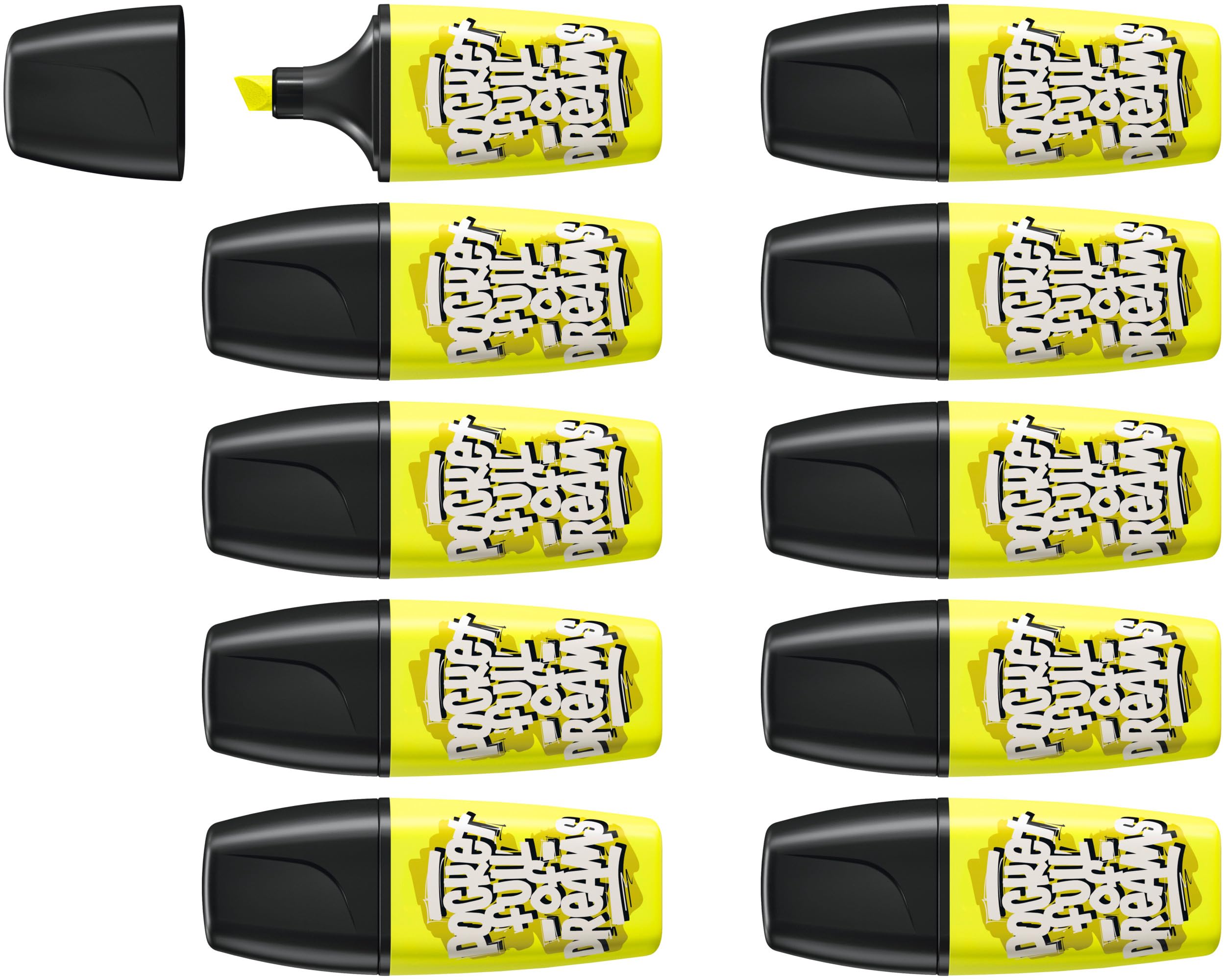 STABILO BOSS MINI by Snooze One - Evidenziatore - Confezione da 10 - Giallo