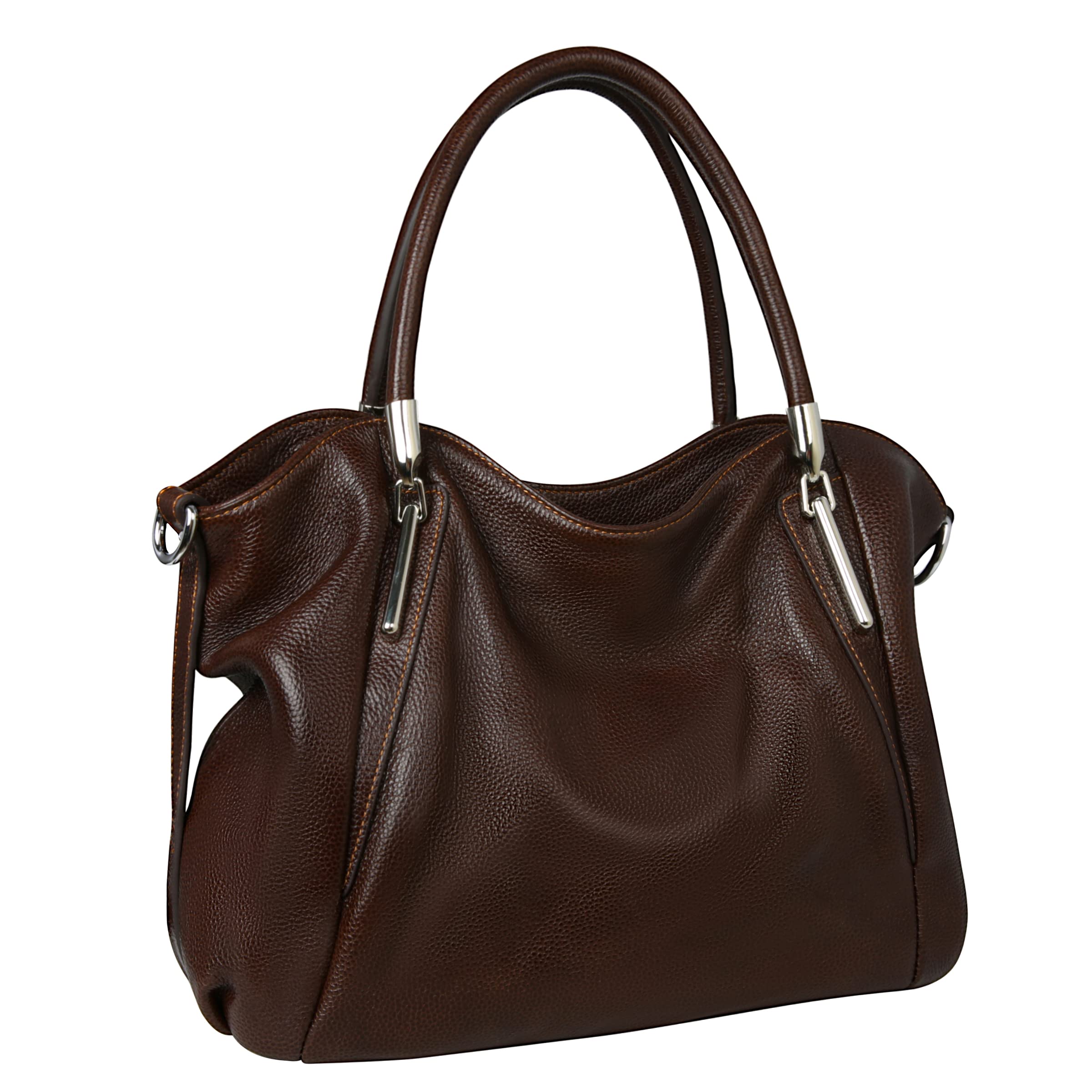 HESHE Leather Shoulder Purses for Women Tote Handbags Top Handle Bags Designer Satchel Handbag Ladies Hobo Bag Crossbody Bags