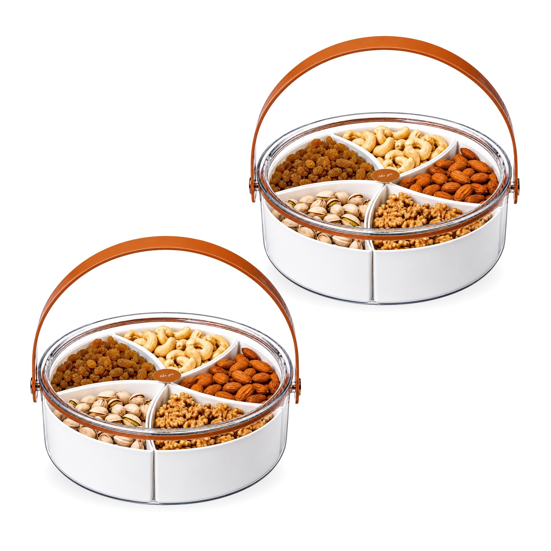 KiZY Luxury Dry Fruit Serving Container | Multipurpose Plastic Serving Set | Premium Design | BPA Free | Food Grade | Air-Tight Lid | Snack Organizer Tray (2)-image-24