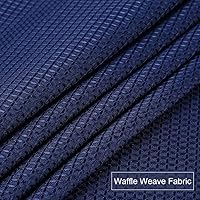 Vista 26 de NANAN Tier Curtains for Kitchen 24 Inch, Waffle Weave Textured Tailored Short Curtains for Bathroom Waterproof Window Covering Kitchen Cafe Curtains