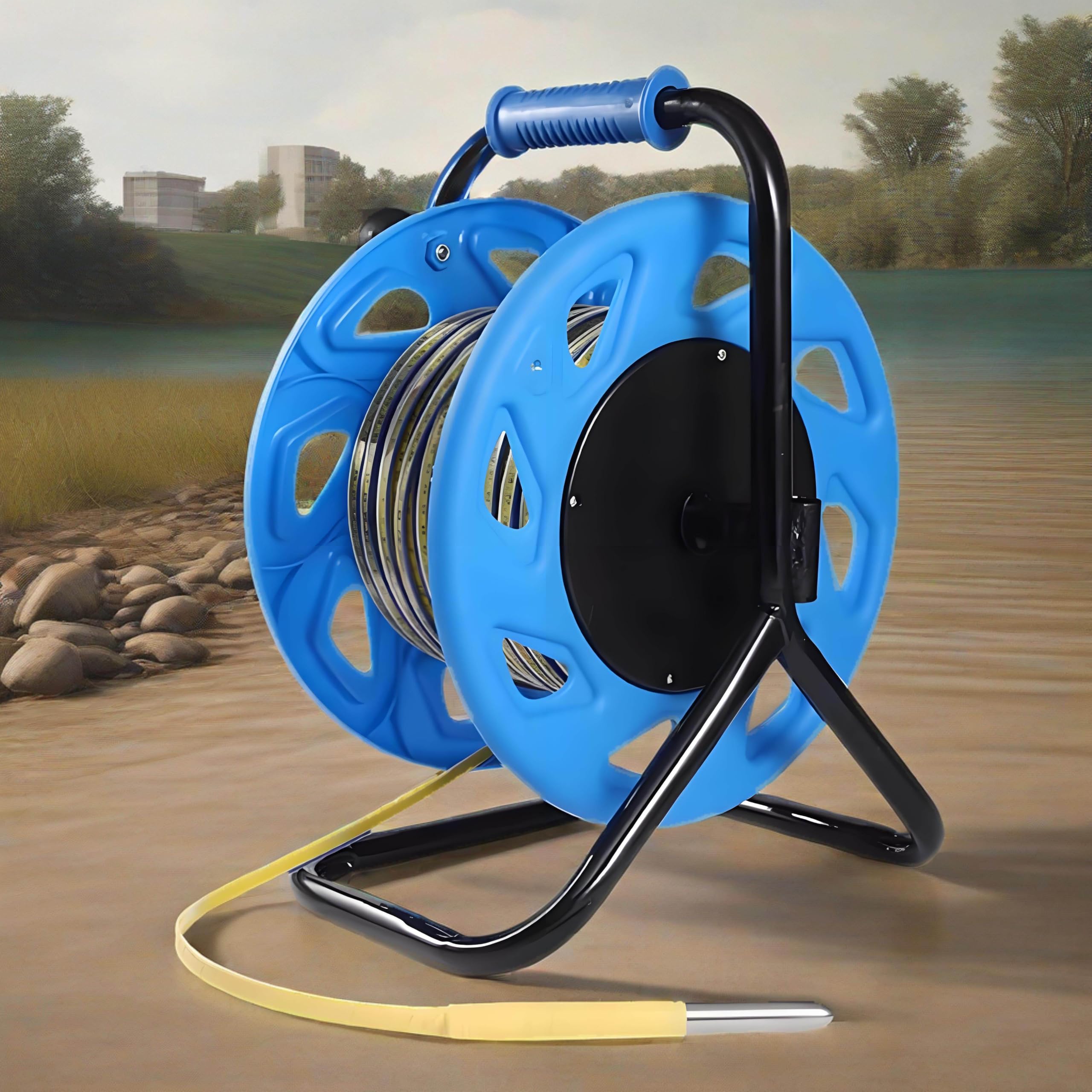 Sonde fixe et ruban en acier pour compteur de niveau d'eau 300m