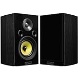 Signature HiFi 2-Way Bookshelf Surround Sound Speakers for 2-Channel Stereo Listening or Home Theater System - Black Ash&sol;Pair &lpar;HFS&rpar;