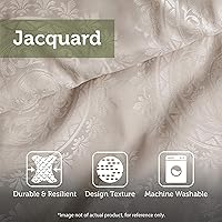 Vista 7 de Madison Park - Juego de edredón de lujo con diseño de rayas jacquard - Para todas las estaciones, colcha de cama ligera, fundas, almohada