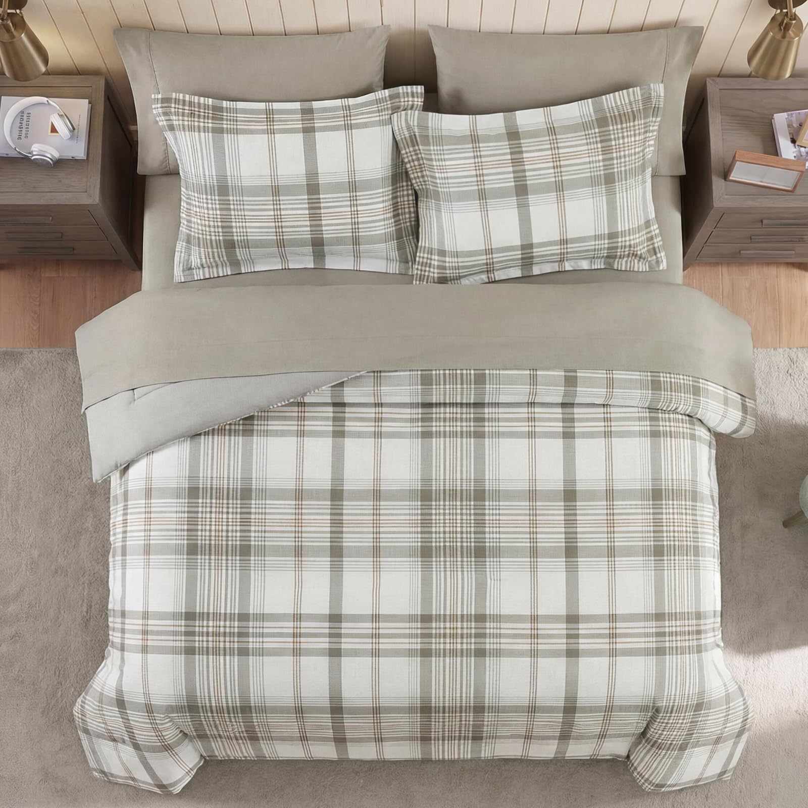 Plaid Comforter Set - Farmhouse Style -14 Plaid Comforter Set - Farmhouse Style -14