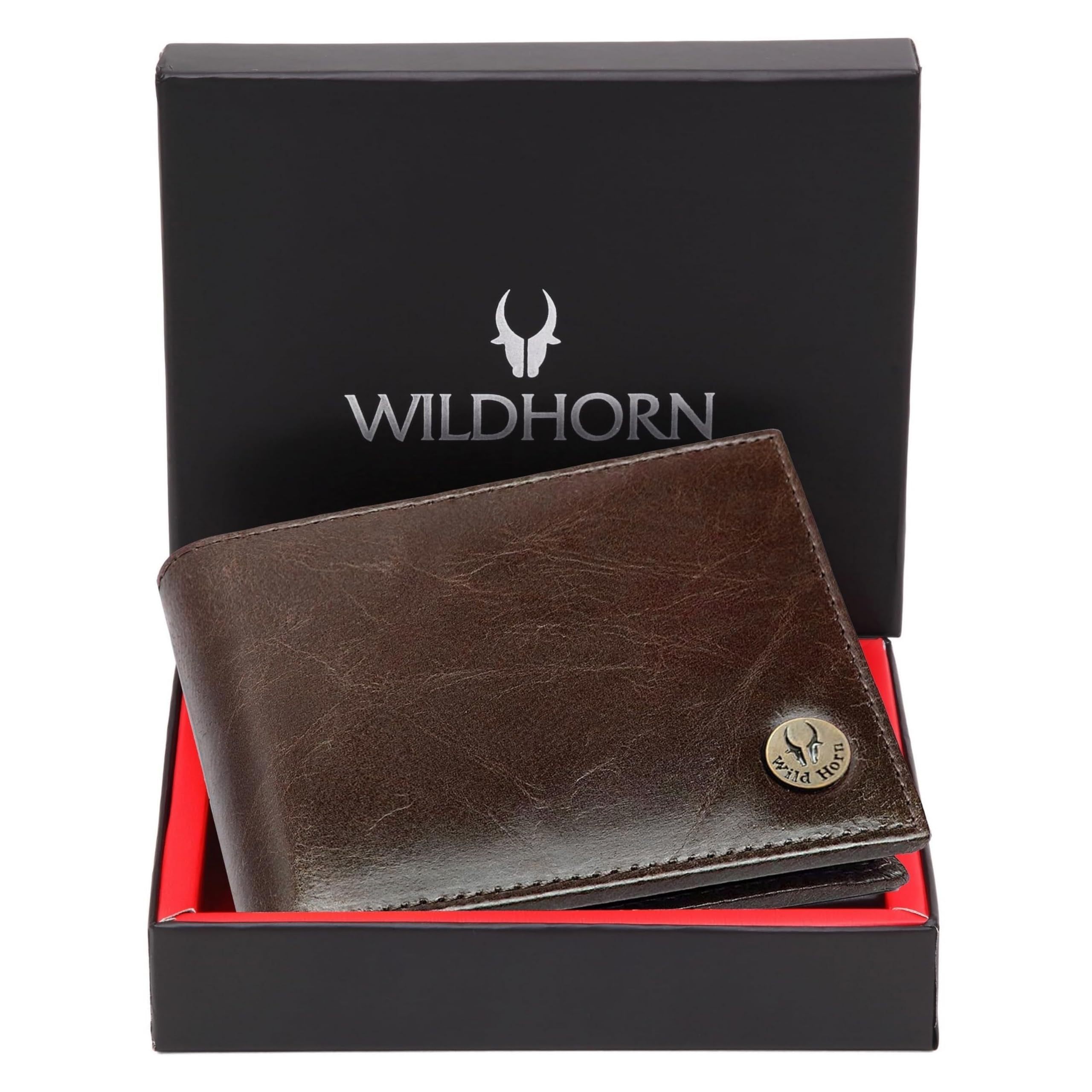 Brown Leather Wallet for Men I Ultra Strong Stitching I 6 Card Slots I 2 Currency & 2 Secret Compartments I 1 Coin Pocket