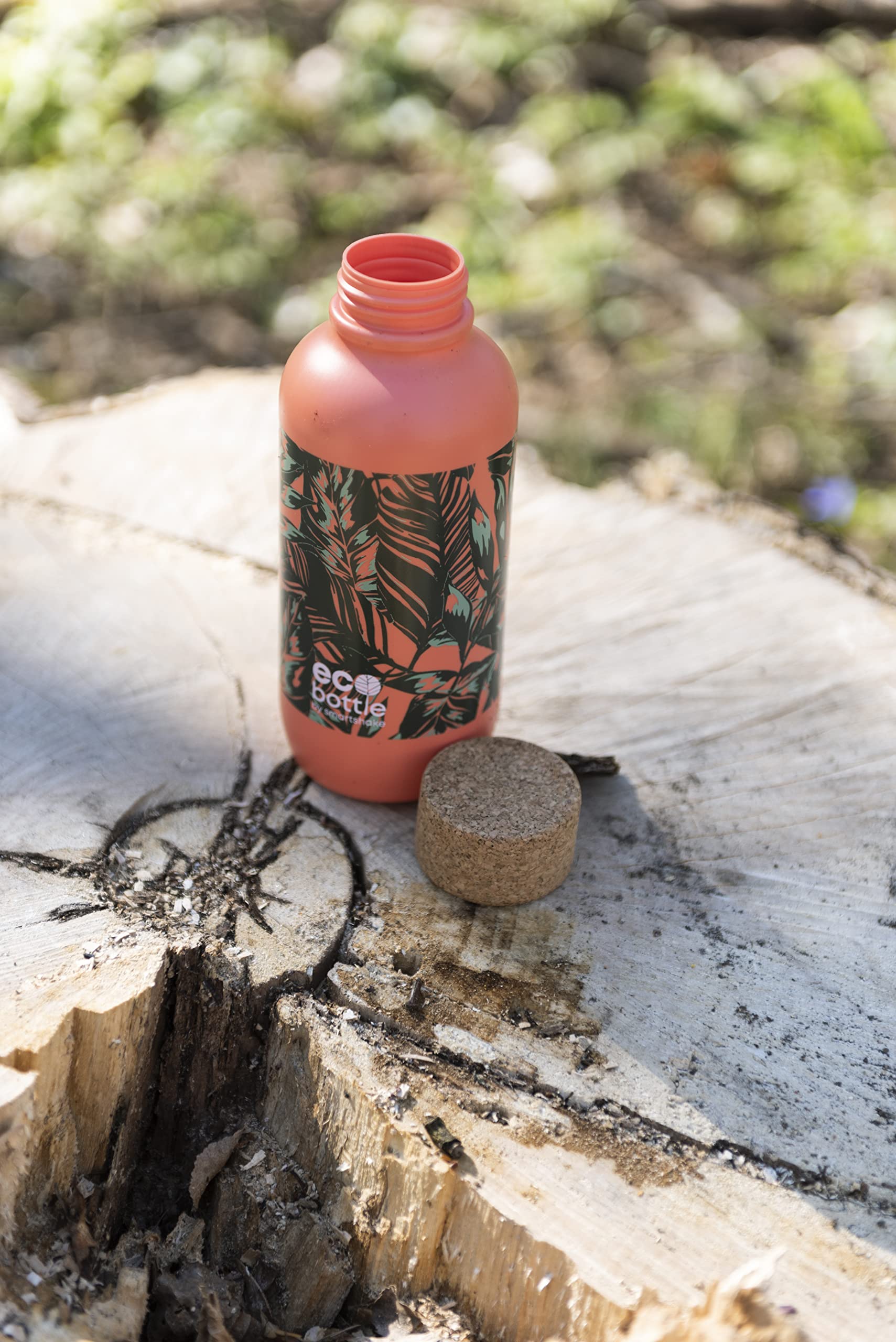 Smartshake Trinkflasche Smartshake EcoBottle 650 Coral Leaves, 0.07497 kg
