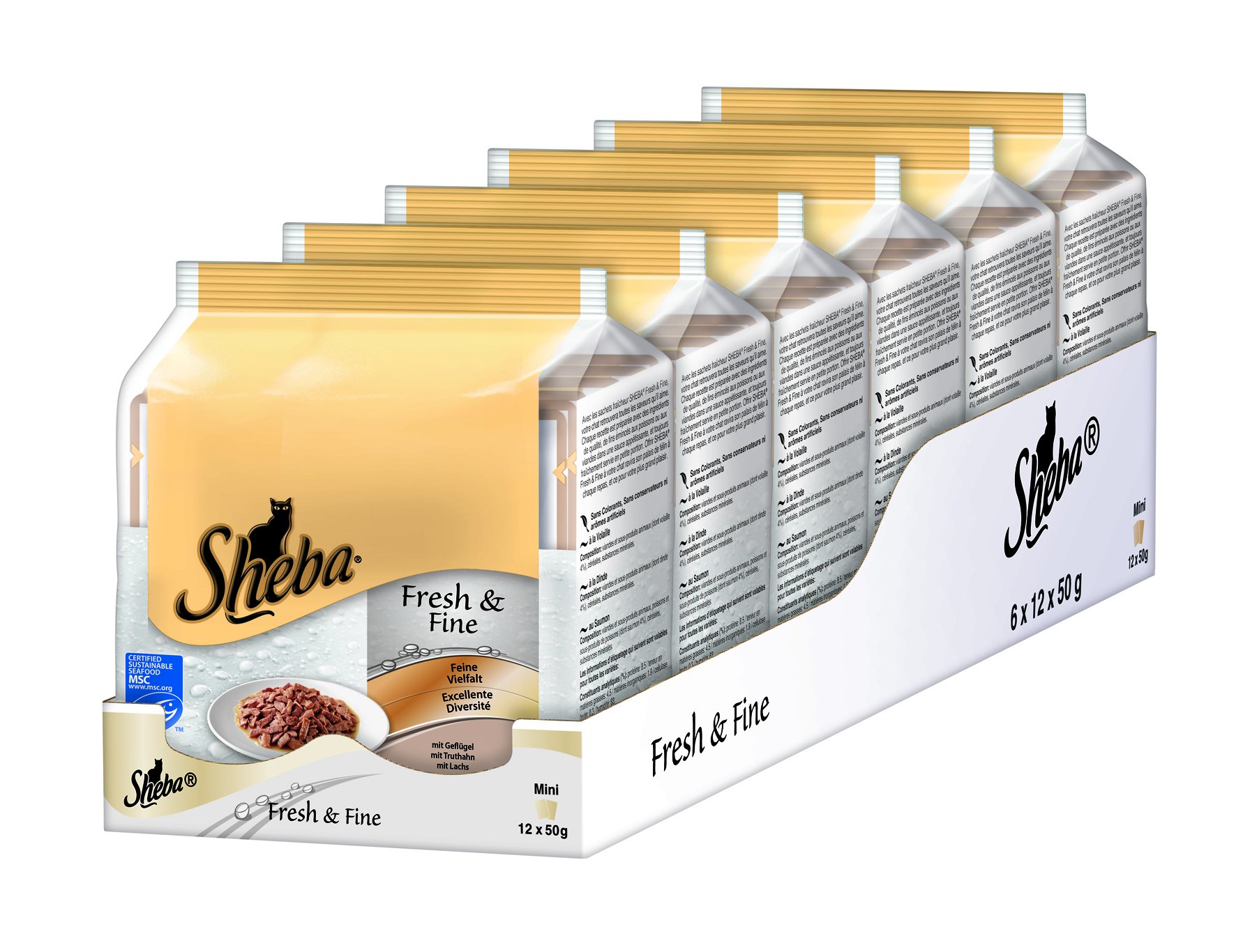 Sheba | Fresh & Fine Belle Diversità | 6 X 12 X 50 G